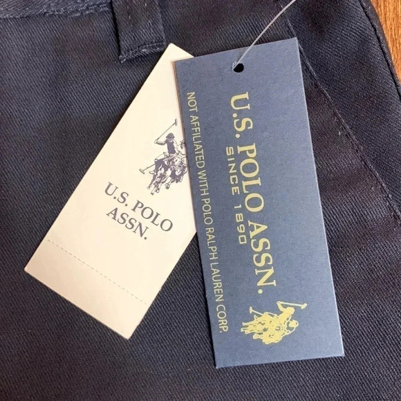 US Polo Navy Blue Boys School Uniform Shorts Toddler - Picture 6 of 6